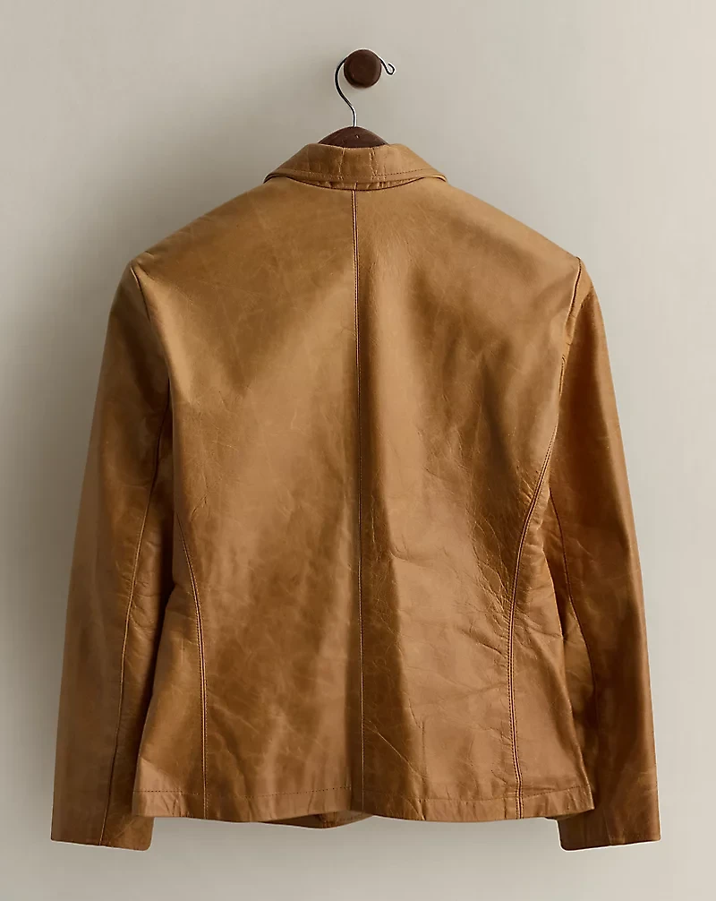 c. 1999 Leather Blazer - Size M