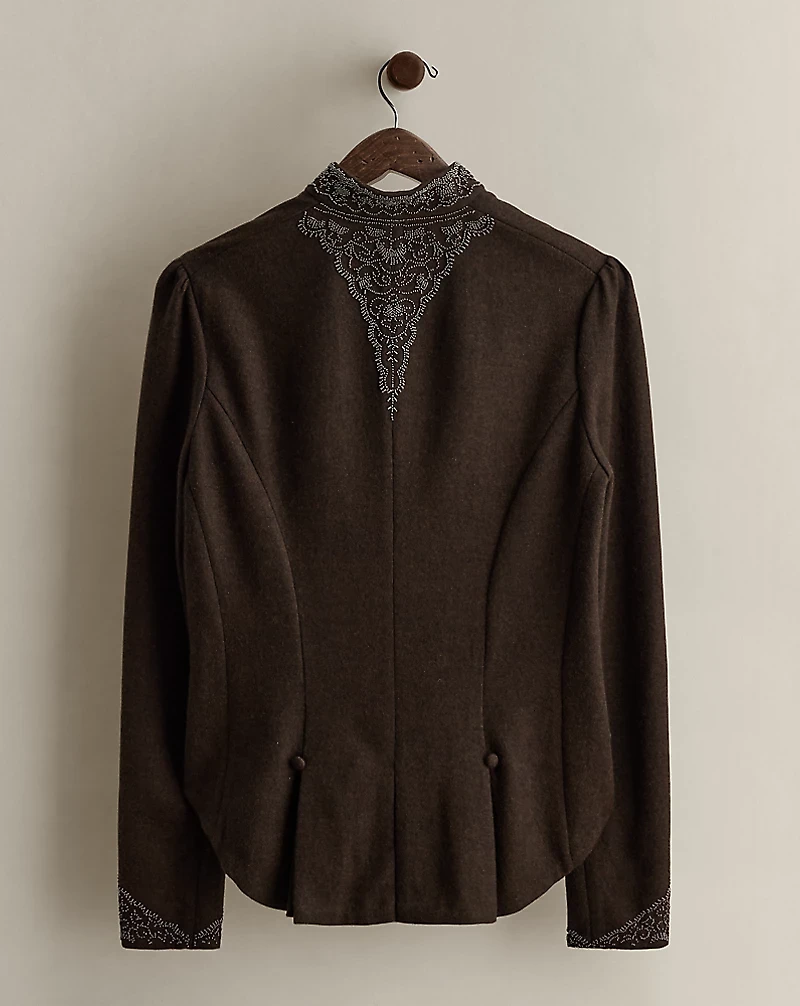 c. 2008 Beaded Wool Shirt - Size L