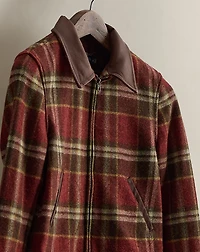 2014 Plaid Wool Zip Jacket - Size 4
