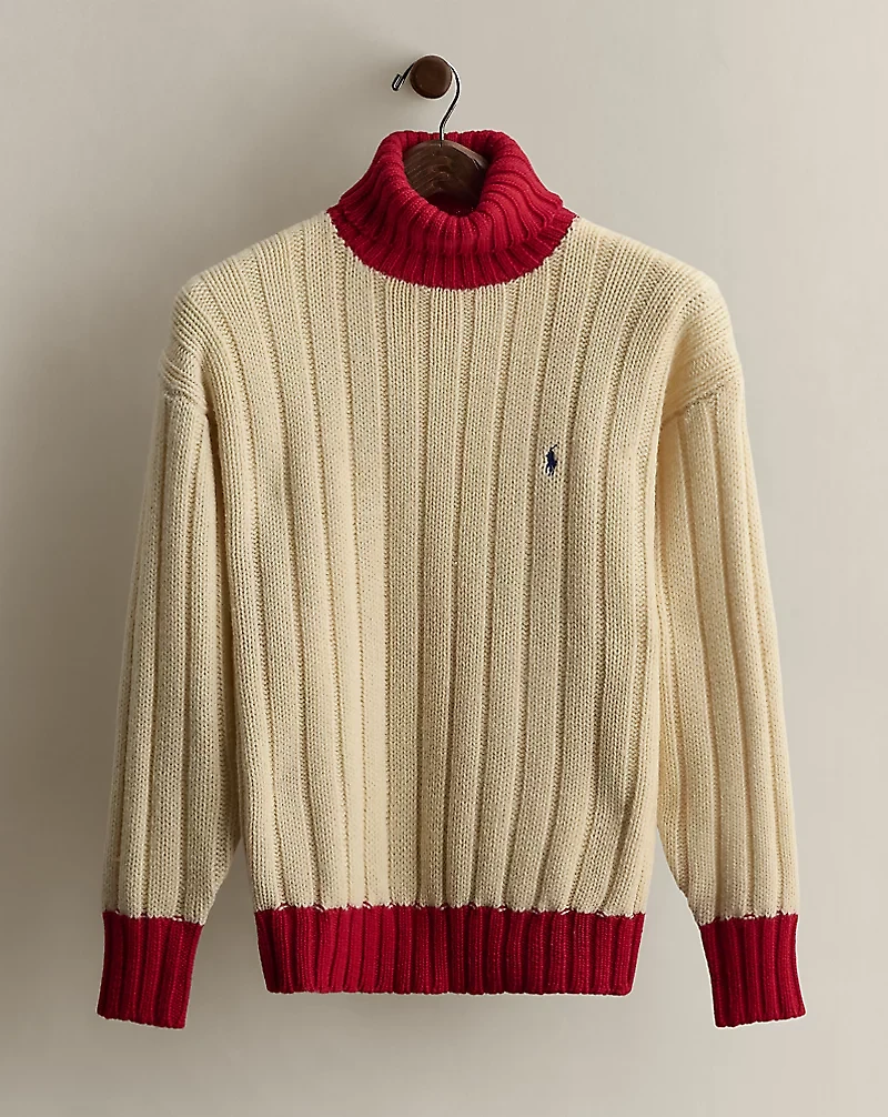 c. 1995 Two-Tone Turtleneck - Size S