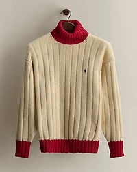 c. 1995 Two-Tone Turtleneck - Size S