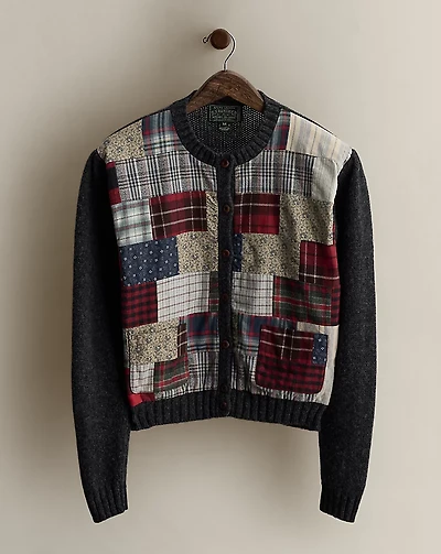 c. 1990 Patchwork Cardigan - Size M