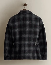 c. 1994 Plaid Wool-Blend Jacket - Size 2