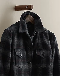 c. 1994 Plaid Wool-Blend Jacket - Size 2