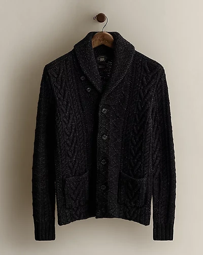 c. 2015 Cotton Shawl Cardigan - Size XXS