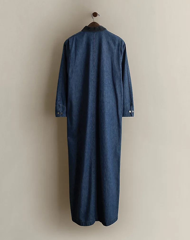 c. 1986 Cotton Long Barn Coat - Size 10