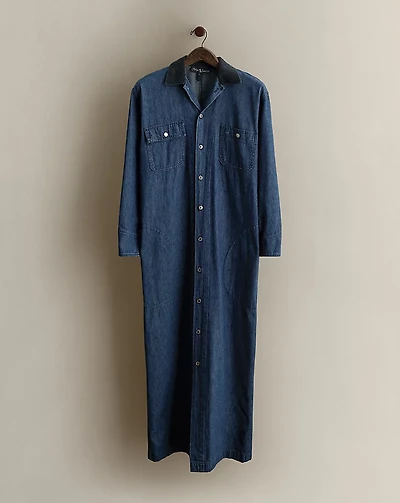 c. 1986 Cotton Long Barn Coat - Size 10