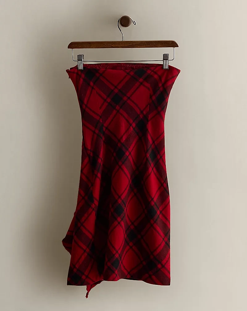 2008 Plaid Wool-Blend Dress - Size 2