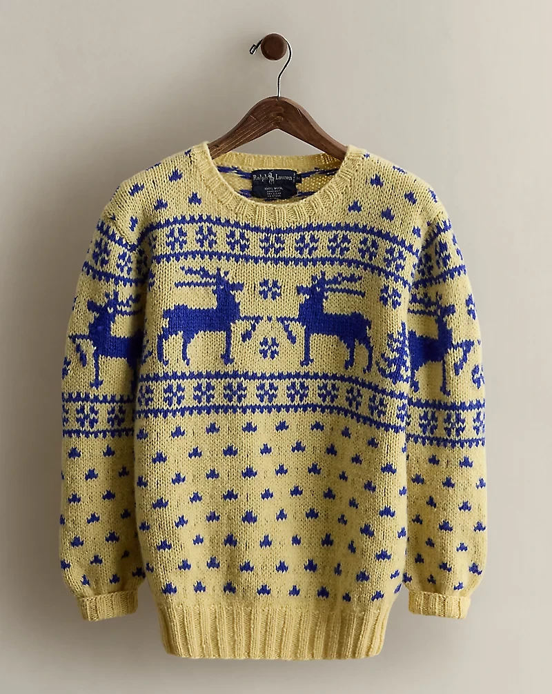 1982 Patterned Sweater - Size M