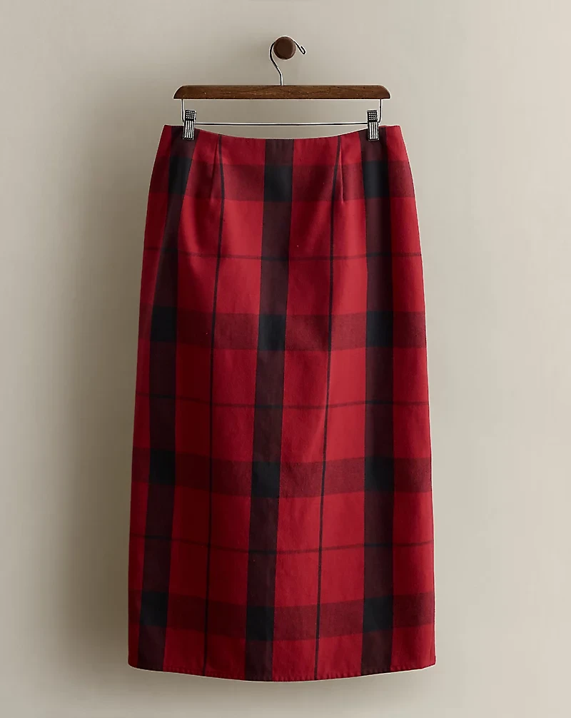c. 1990 Plaid Wrap Skirt - Size 14