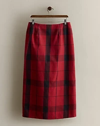 c. 1990 Plaid Wrap Skirt - Size 14