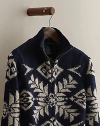 c. 2008 Wool-Blend Zip Cardigan - Size S