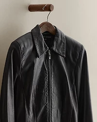 c. 1997 Leather Jacket - Size M