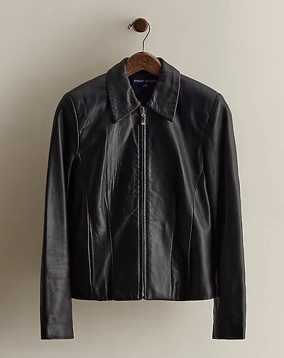 c. 1997 Leather Jacket - Size M