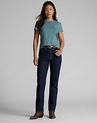 Straight Leg Fit Rinse Jean