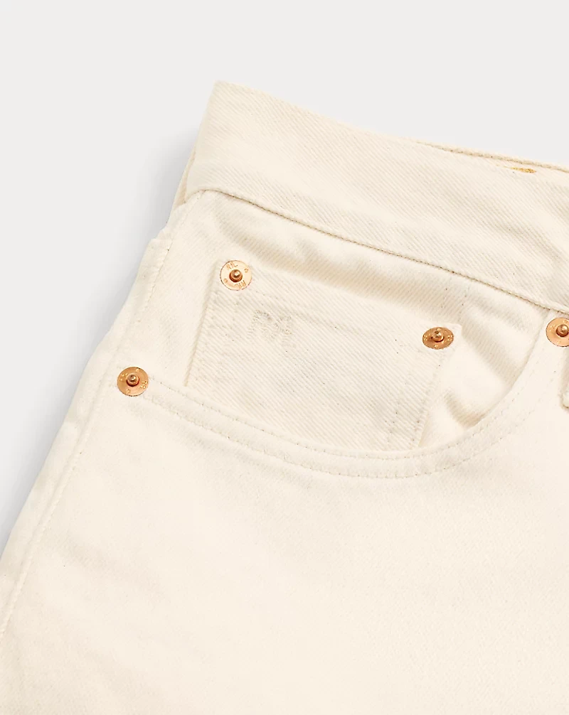 Straight Leg Fit Seeded Natural Jean