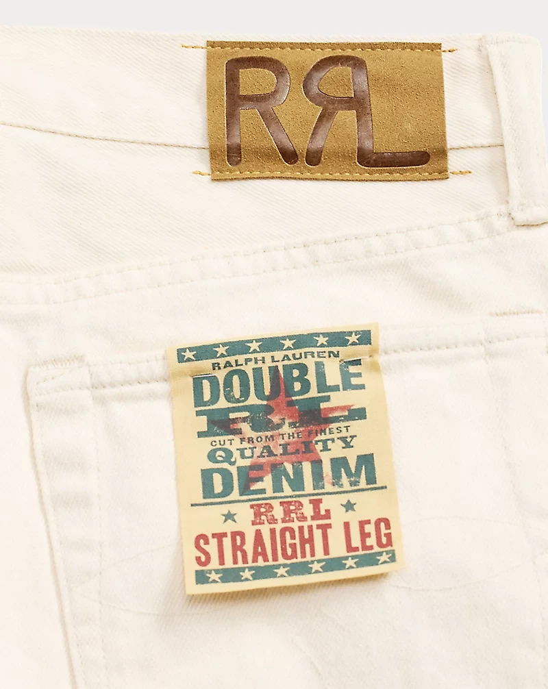 Straight Leg Fit Seeded Natural Jean