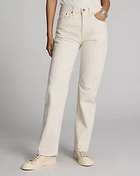 Straight Leg Fit Seeded Natural Jean