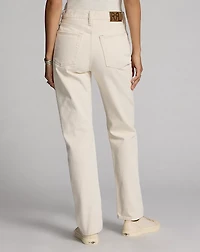 Straight Leg Fit Seeded Natural Jean