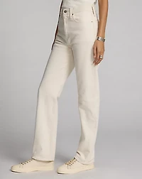 Straight Leg Fit Seeded Natural Jean