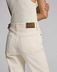 Straight Leg Fit Seeded Natural Jean