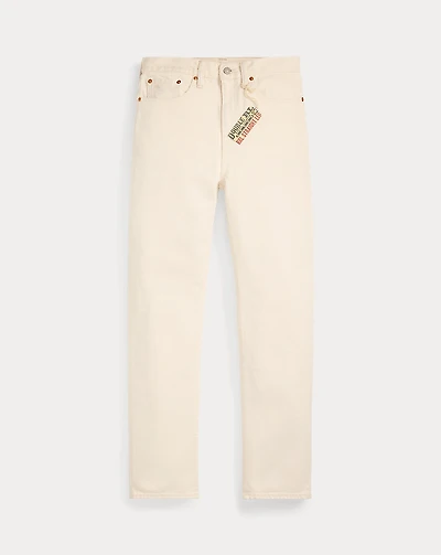 Straight Leg Fit Seeded Natural Jean