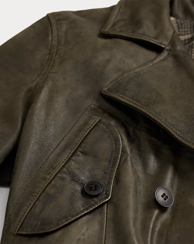 Belted Leather Jacket