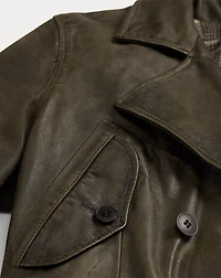 Belted Leather Jacket