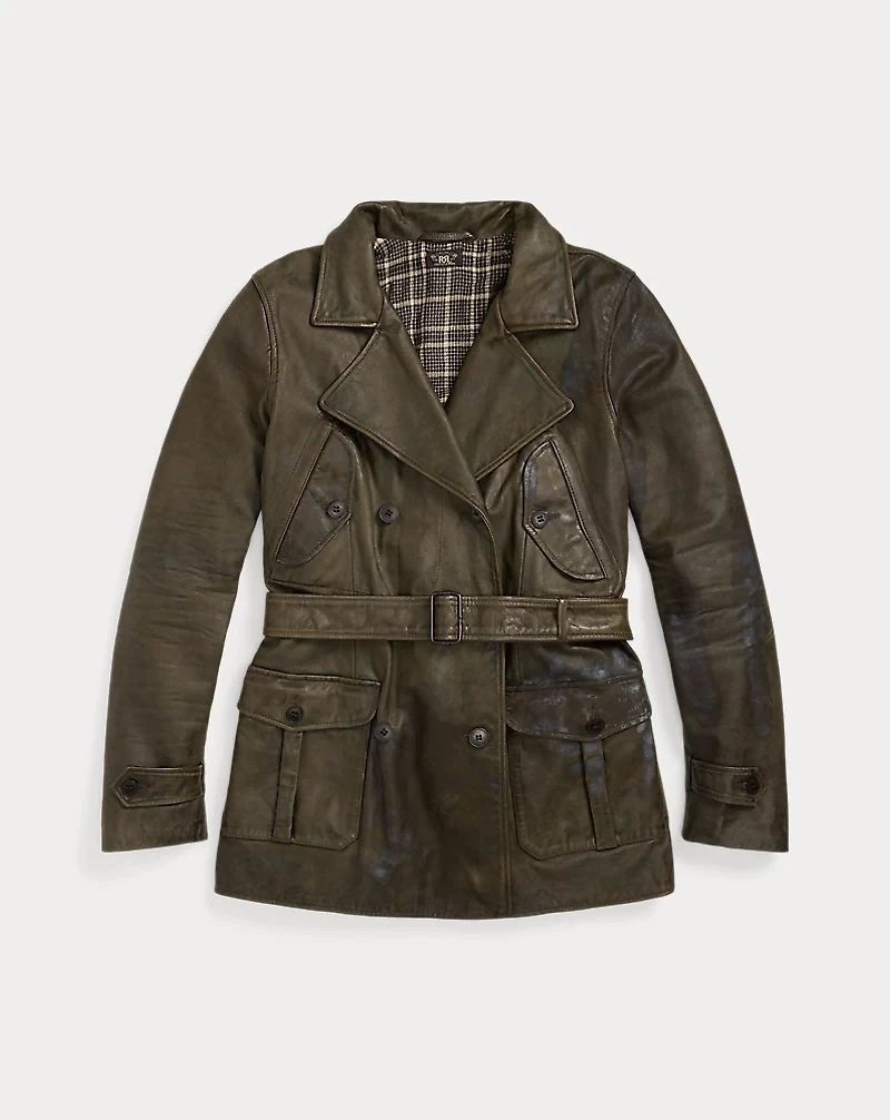 Belted Leather Jacket