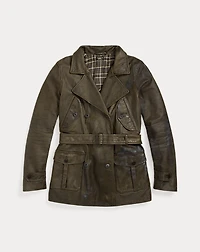 Belted Leather Jacket