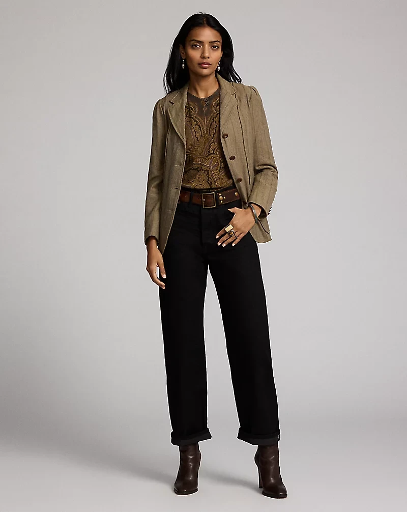 Belted Tweed Jacket