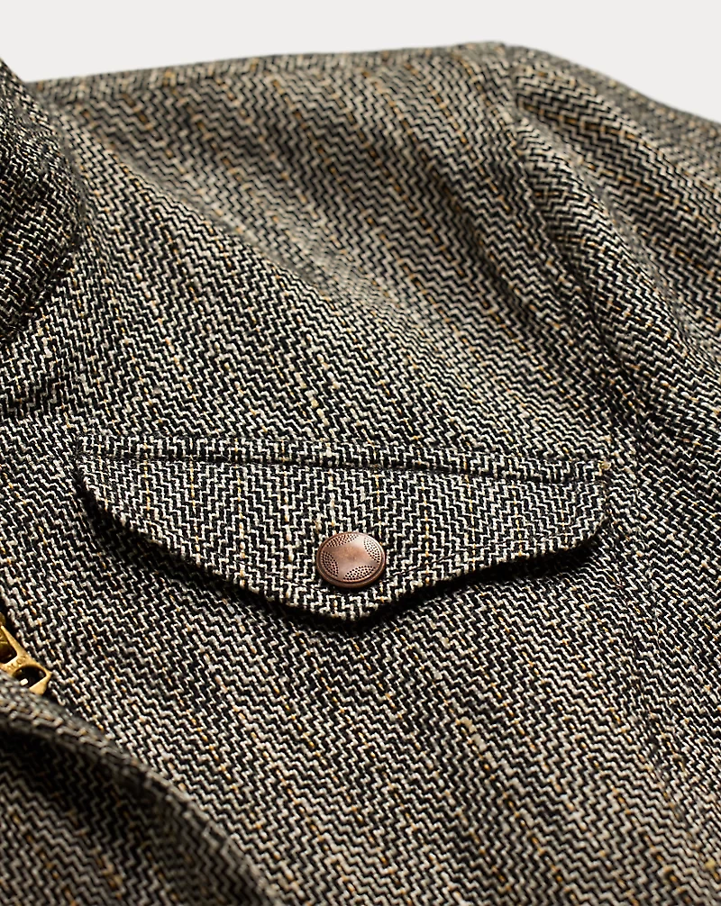 Herringbone Tweed Jumpsuit