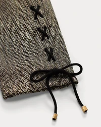 Herringbone Tweed Jumpsuit