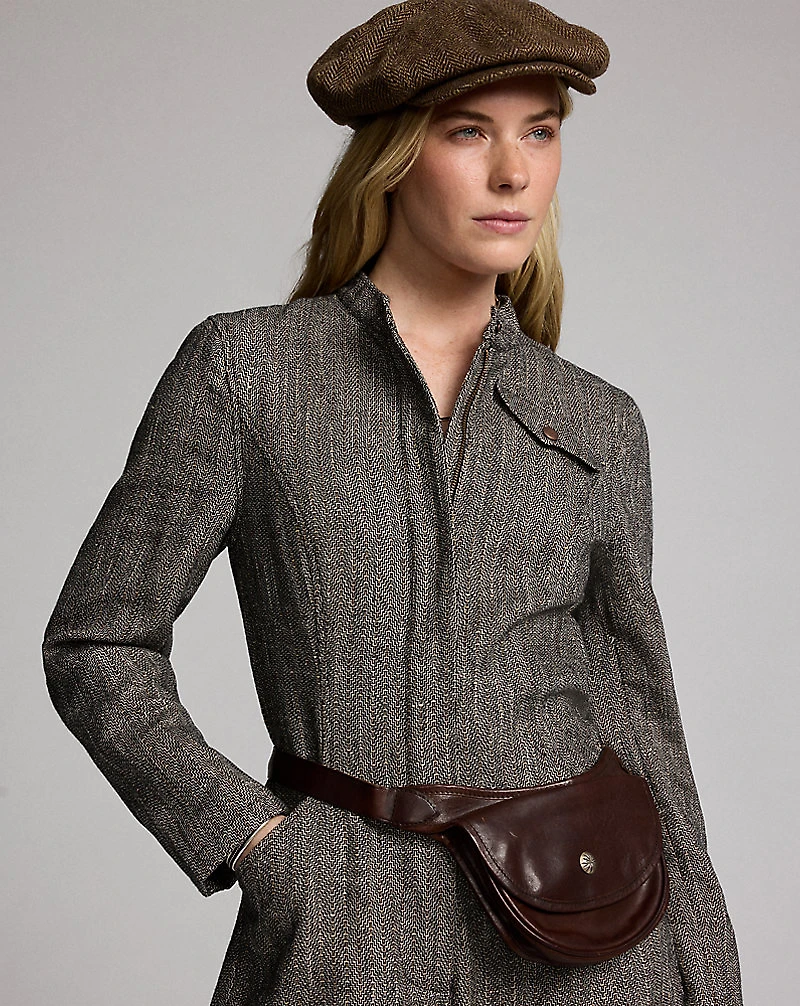Herringbone Tweed Jumpsuit