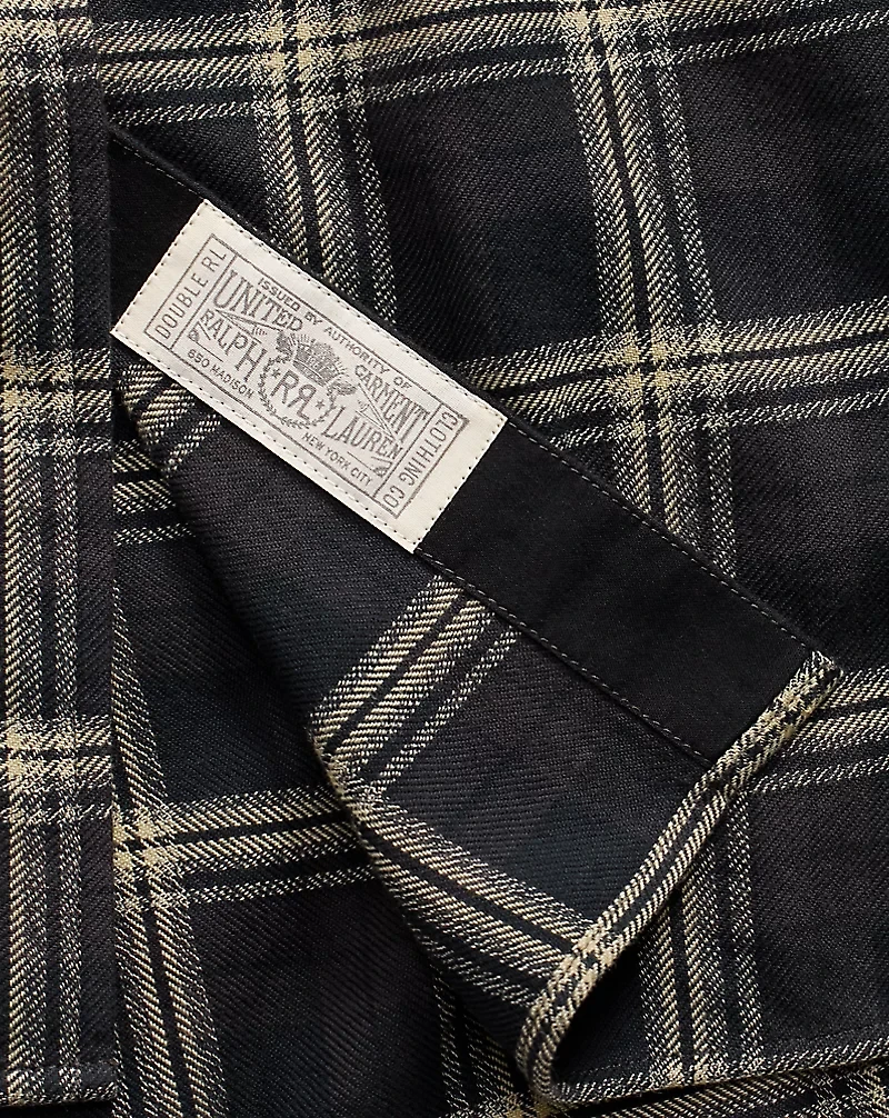 Plaid Jaspé Twill Shirtdress