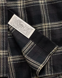 Plaid Jaspé Twill Shirtdress