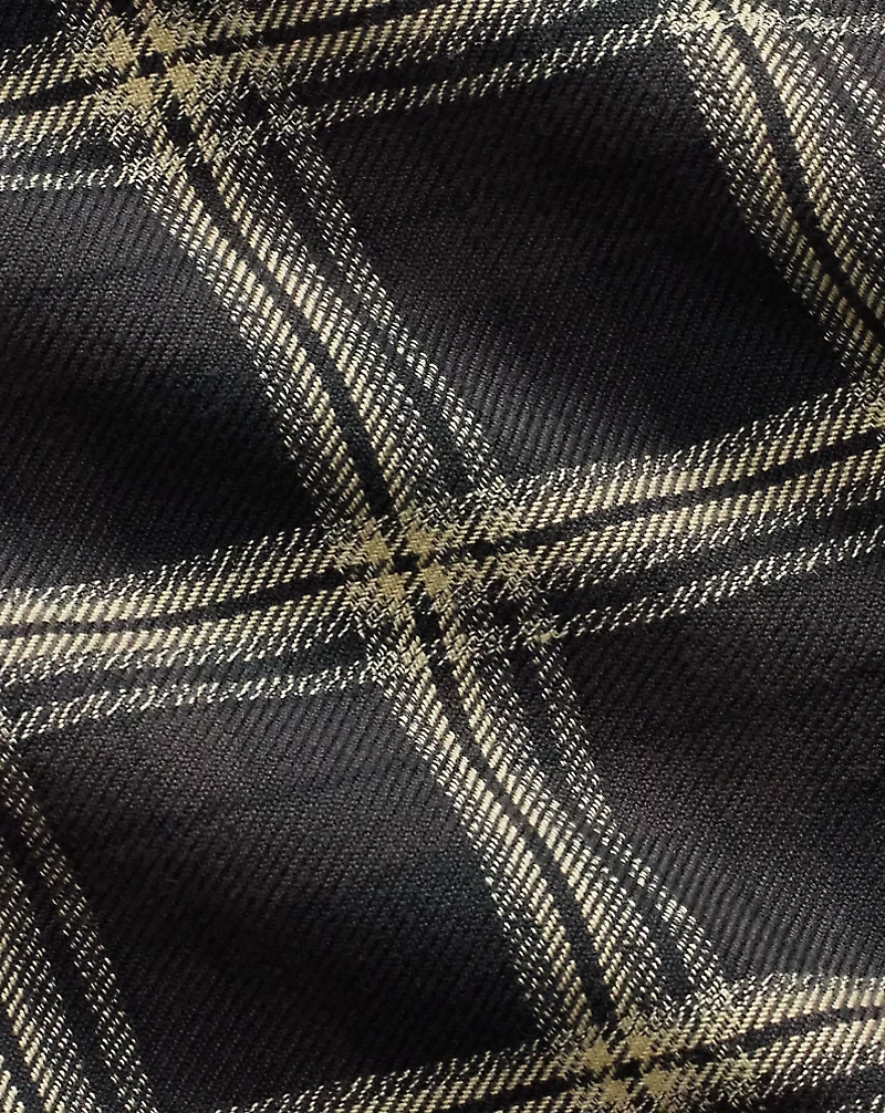 Plaid Jaspé Twill Shirtdress