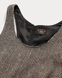 Herringbone Tweed Racerback Dress