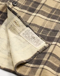 Plaid Linen-Cotton Jersey Workshirt