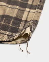 Plaid Linen-Cotton Jersey Workshirt