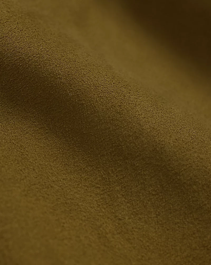 Draped Goat-Suede Blouse