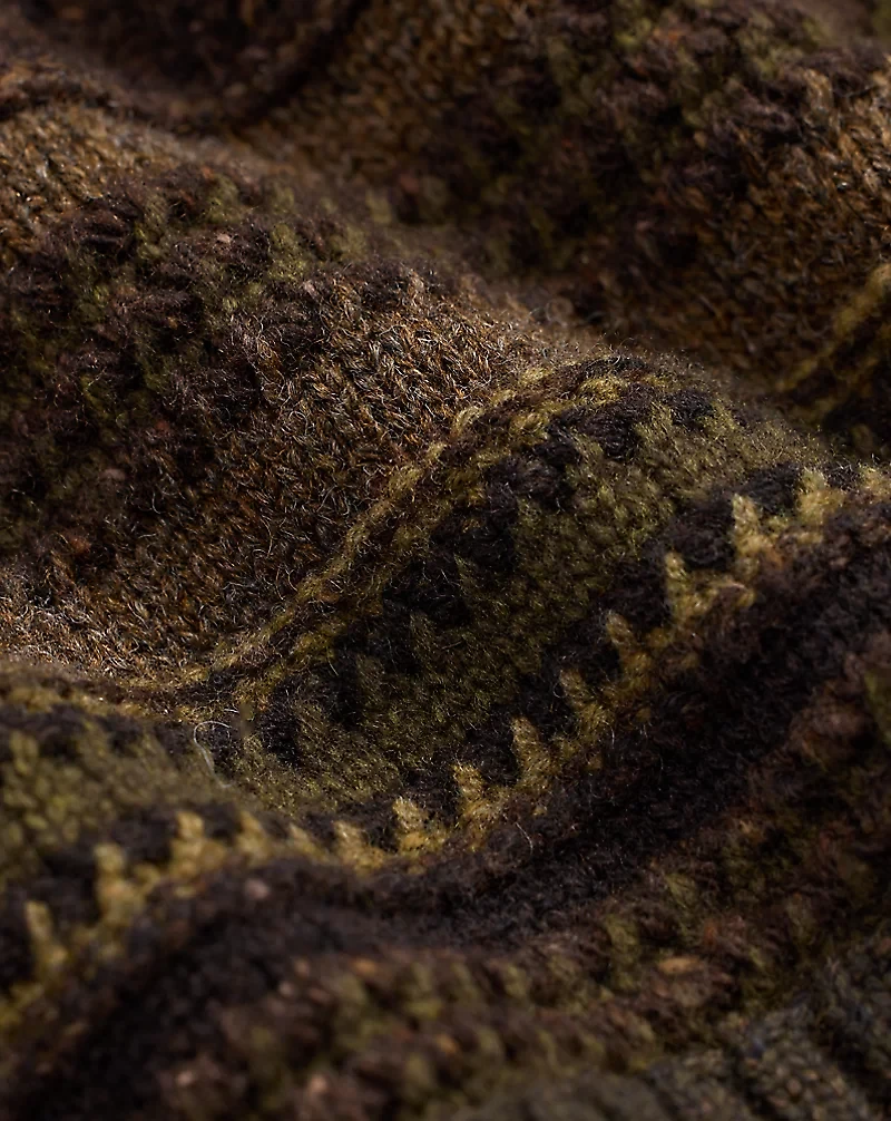 Striped Wool Turtleneck Sweater