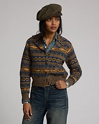 Fair Isle Jacquard Sweater Jacket