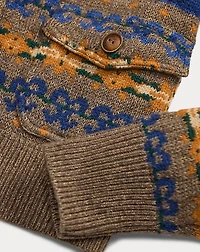 Fair Isle Jacquard Sweater Jacket