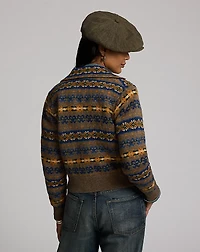 Fair Isle Jacquard Sweater Jacket
