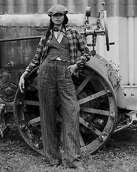 Striped Linen Trouser