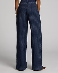 Striped Linen Trouser