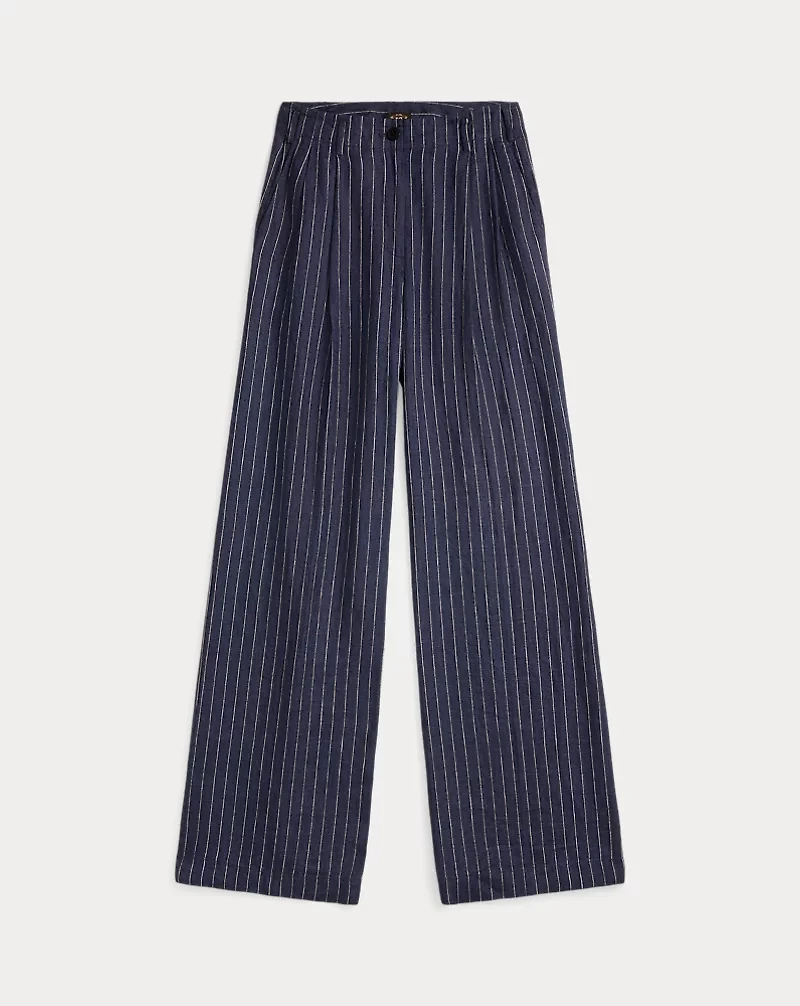 Striped Linen Trouser