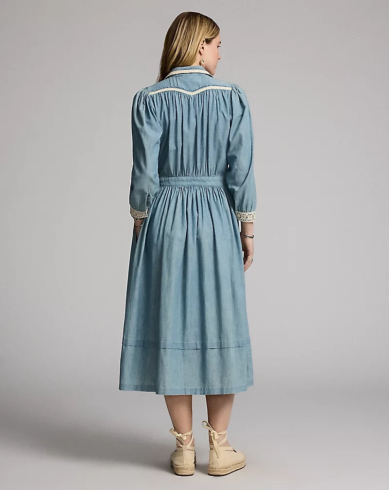 Indigo Chambray Dress