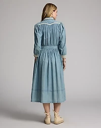 Indigo Chambray Dress